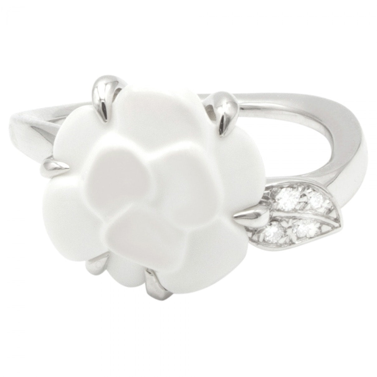 camélia silver white gold rings Jewelry Signature