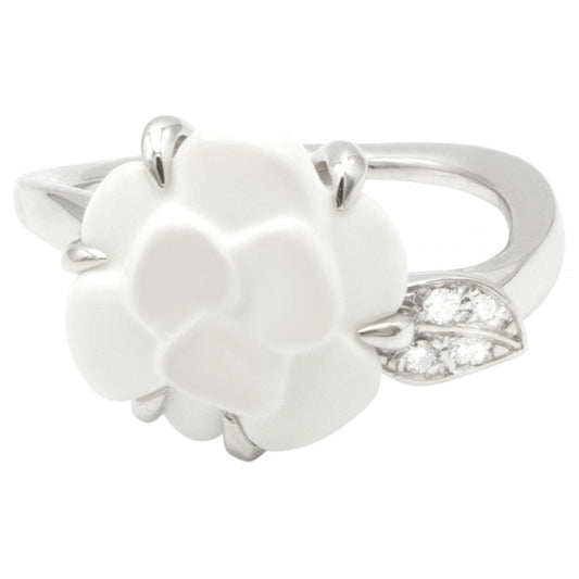 camélia silver white gold rings Jewelry Signature