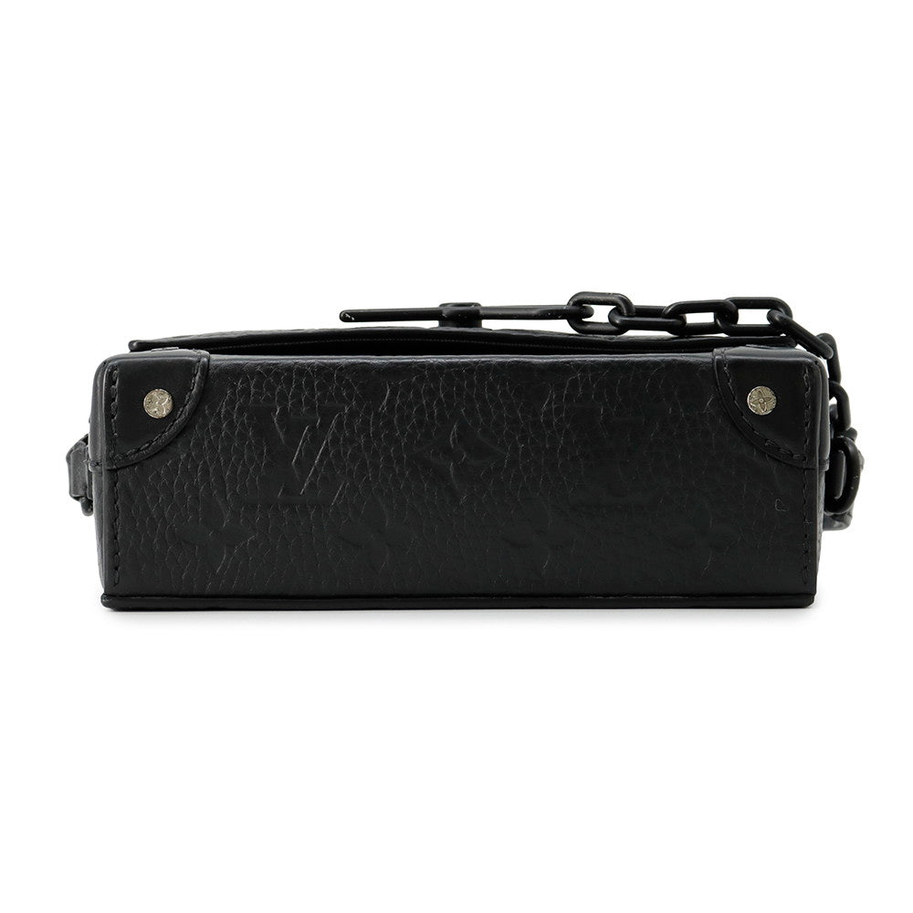 Louis Vuitton Steamer Wearable NoirM81746 Taurillon ・Pattern Monogram Leather Wallet Case