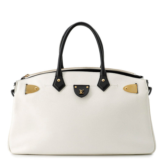 Louis Vuitton All set BlackM57203 Leather White Handbag