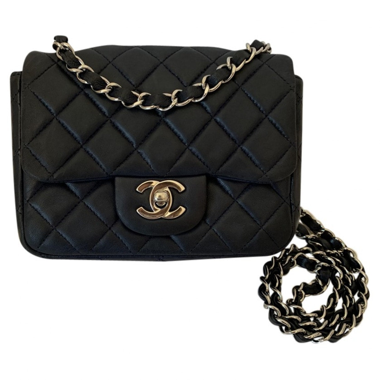 timeless/classique blue leather handbag Boutique
