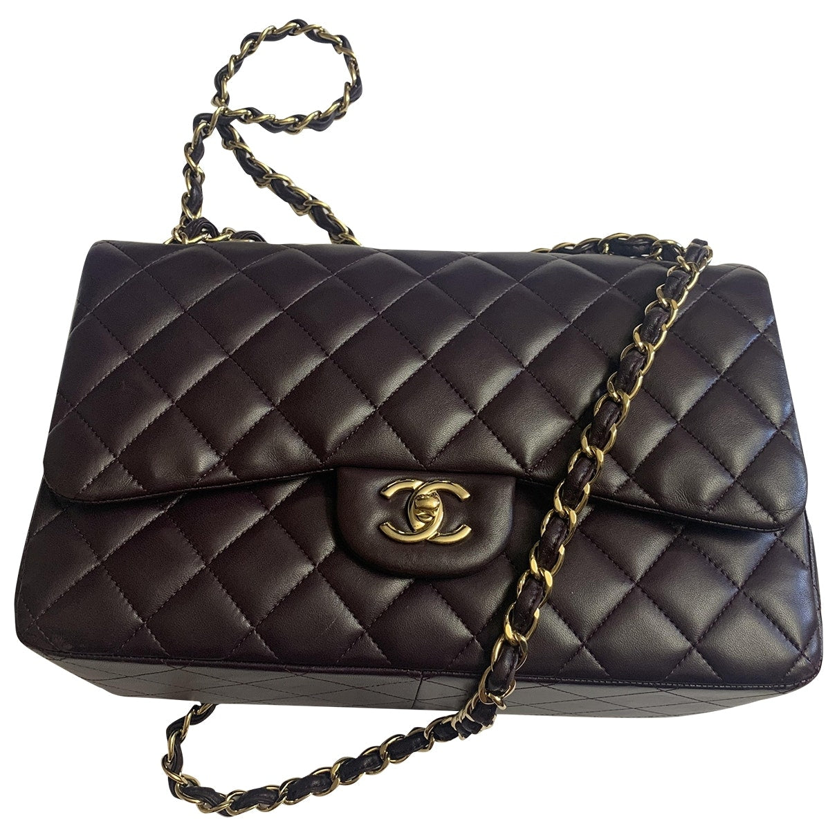 timeless/classique purple leather handbag Refined
