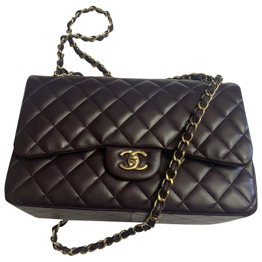 timeless/classique purple leather handbag Refined