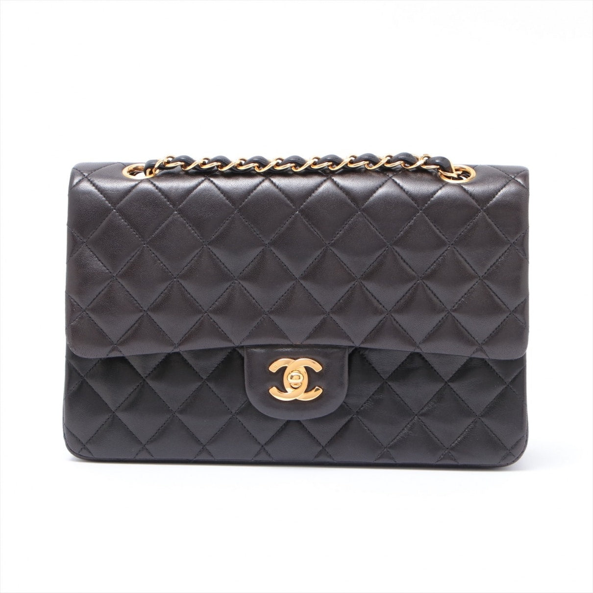 timeless/classique black leather handbag 114