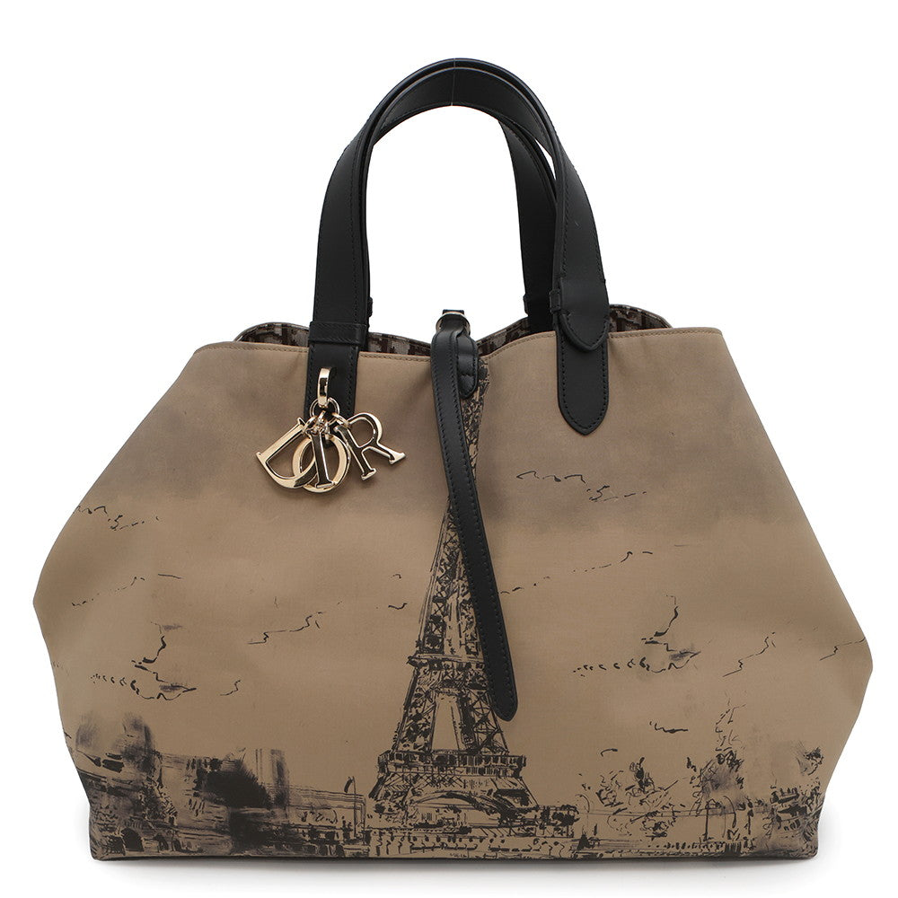 Dior Tote Bag Tou Jules Oblique BeigeM2820OZBP Leather Nylon