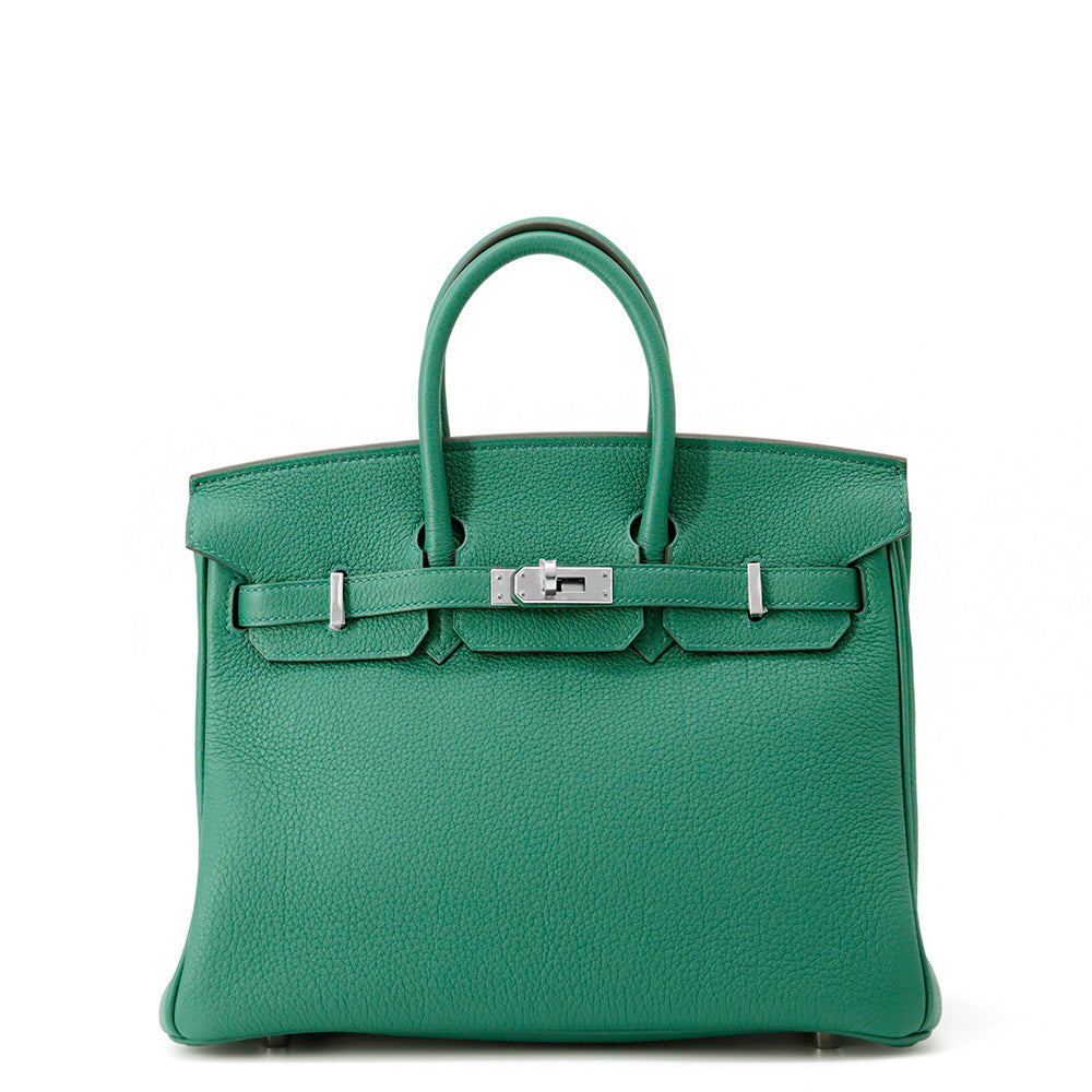 Birkin Vert Vertigo Togo Size Handbag Leather Travel Bag