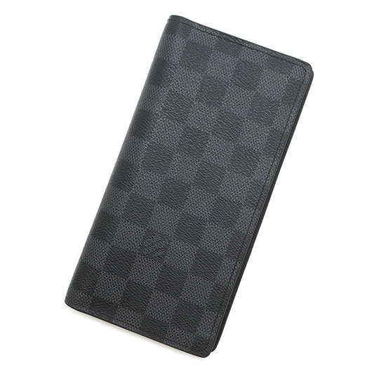 Louis Vuitton Portefeuille Brazza NoirN62665 Graphite Damier Handbag
