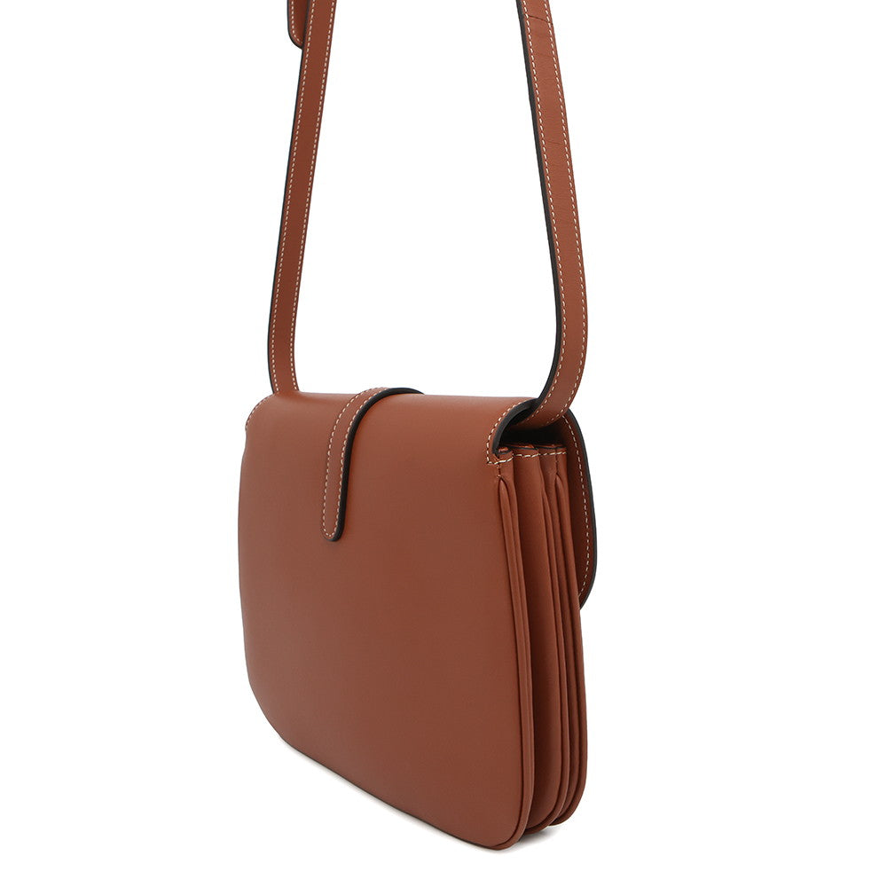Shoulder Bag Taboo Calf Size Leather Brown