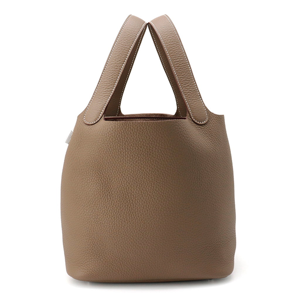Picotin Lock Etoupe Taurillon Clemence Size Mm Travel Bag
