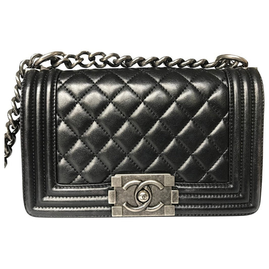 boy black leather handbag Modern