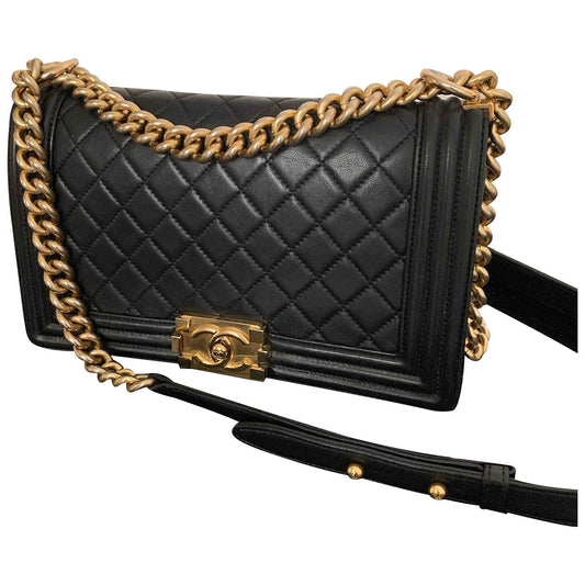 boy black leather handbag Heritage