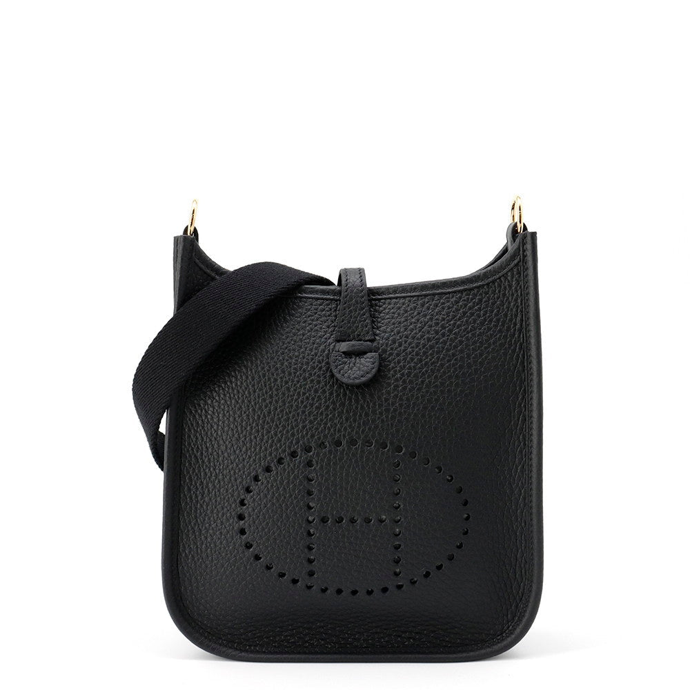 Evelyne Amazon Long Taurillon Clemence Size Tpm Black Travel Bag