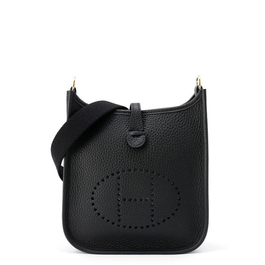Evelyne Amazon Long Taurillon Clemence Size Tpm Black Travel Bag