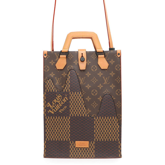 Louis Vuitton NoirN40355 Ebene Giant Monogram Damier Canvas Tote Bag