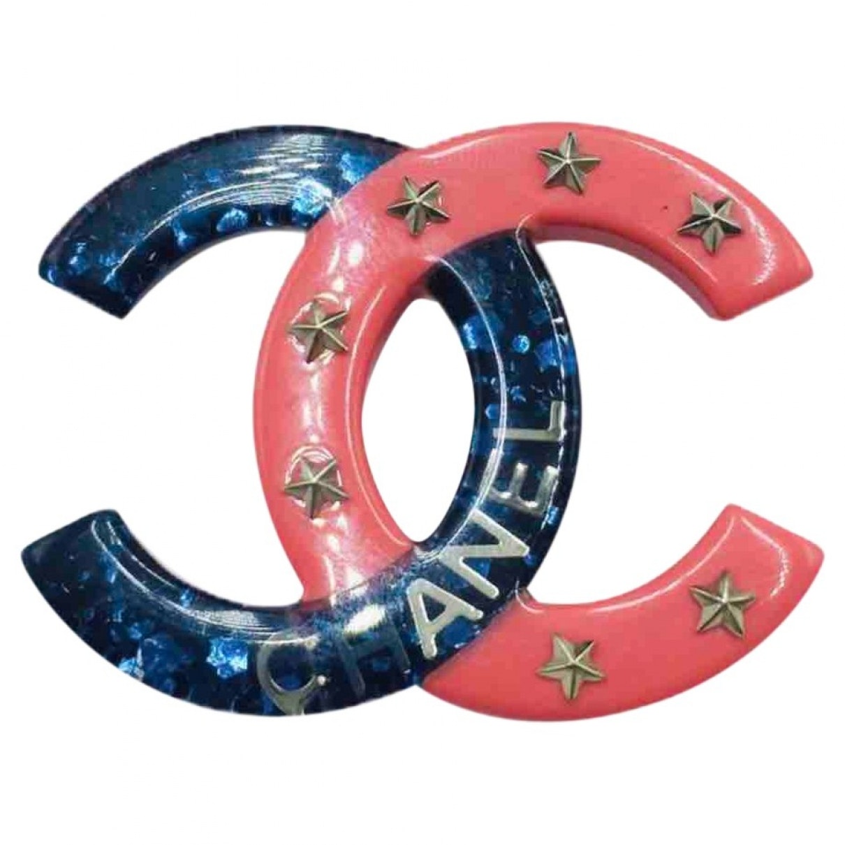 Chanel cc multicolour plastic pins & brooches Jewelry
