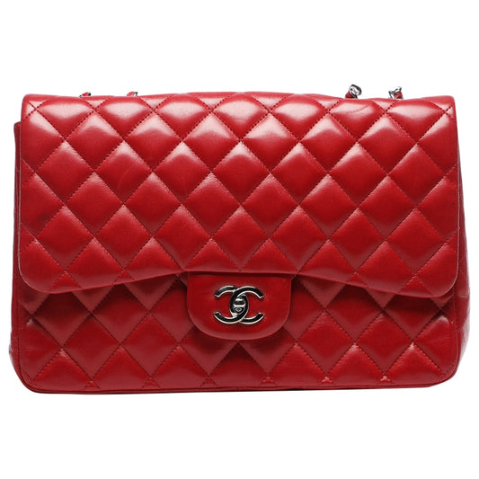 timeless/classique red leather handbag Polished