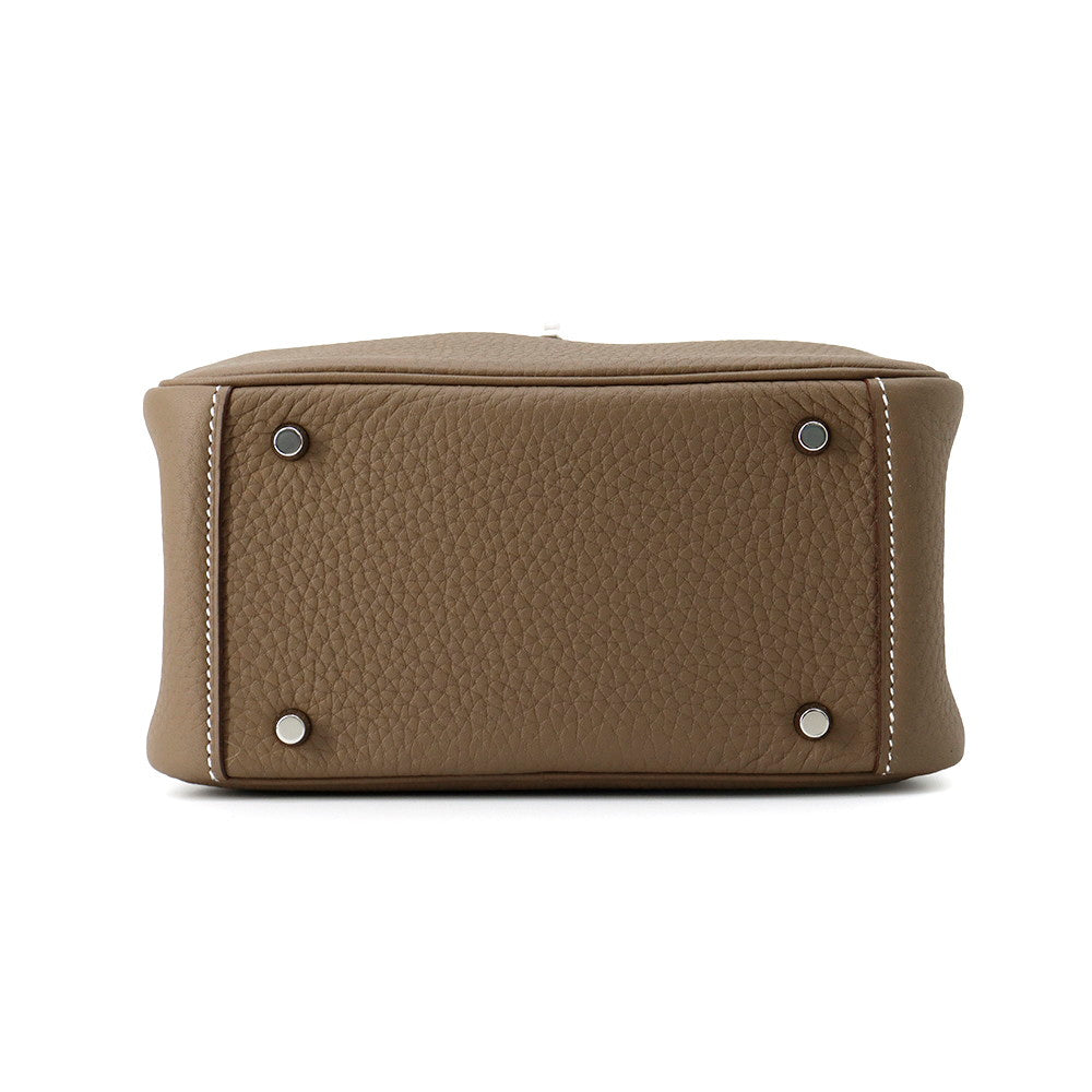 Lindy Etoupe Taurillon Clemence Size Handbag Mini Travel Bag