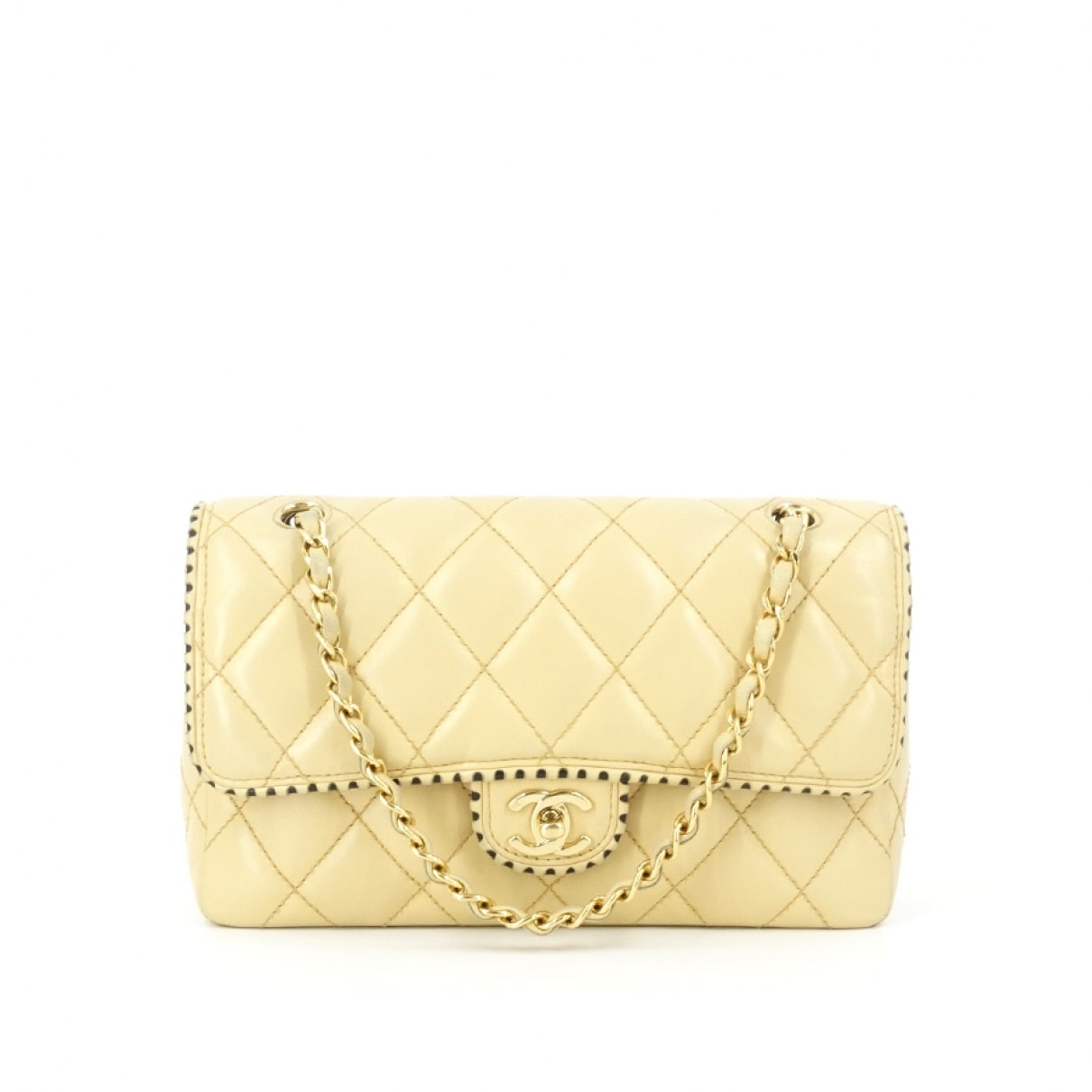 timeless/classique beige leather handbag Boutique