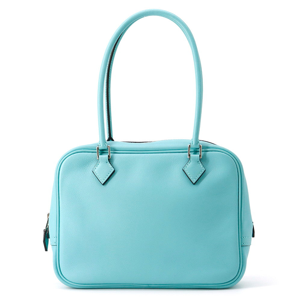 Plume Atoll Swift Size Handbag Leather Blue Travel Bag