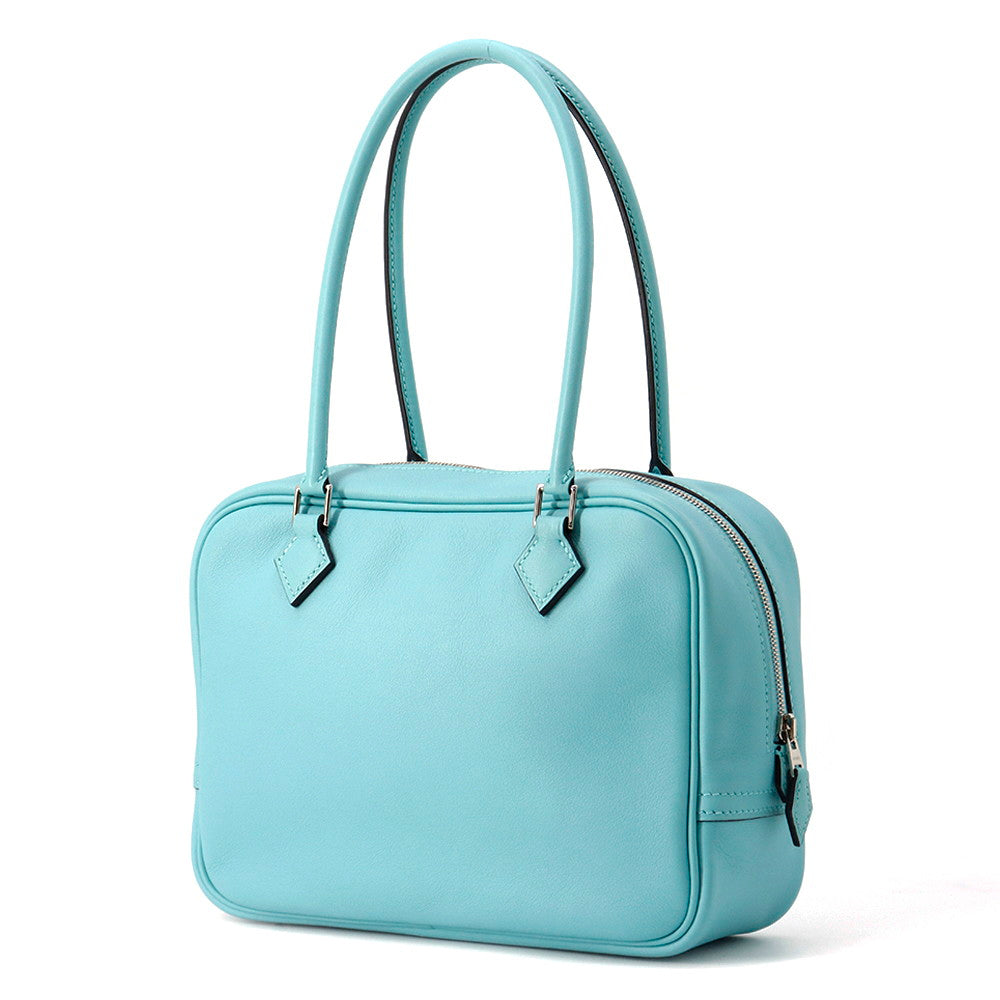 Plume Atoll Swift Size Handbag Leather Blue Travel Bag