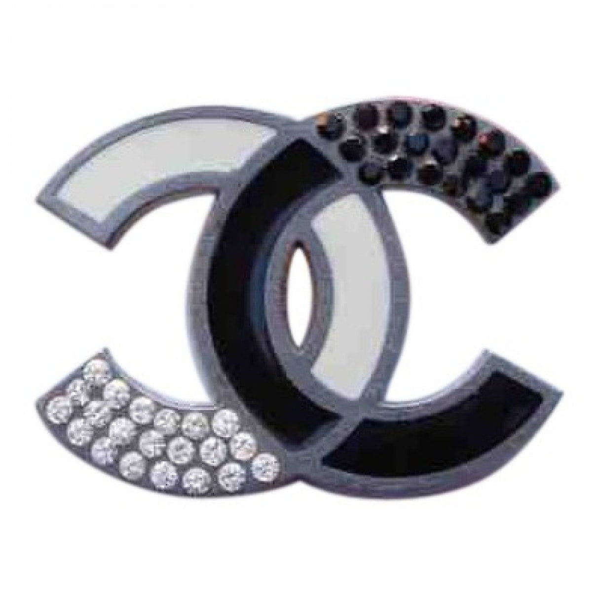Chanel cc black metal pins & brooches Jewelry