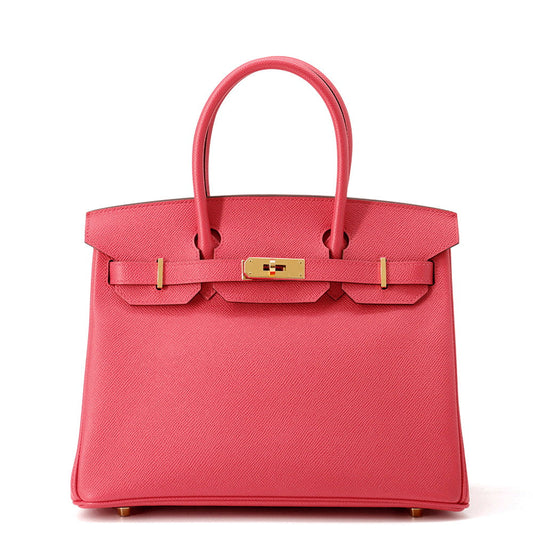 Birkin Rose Extreme Epsom Size Handbag Travel Bag