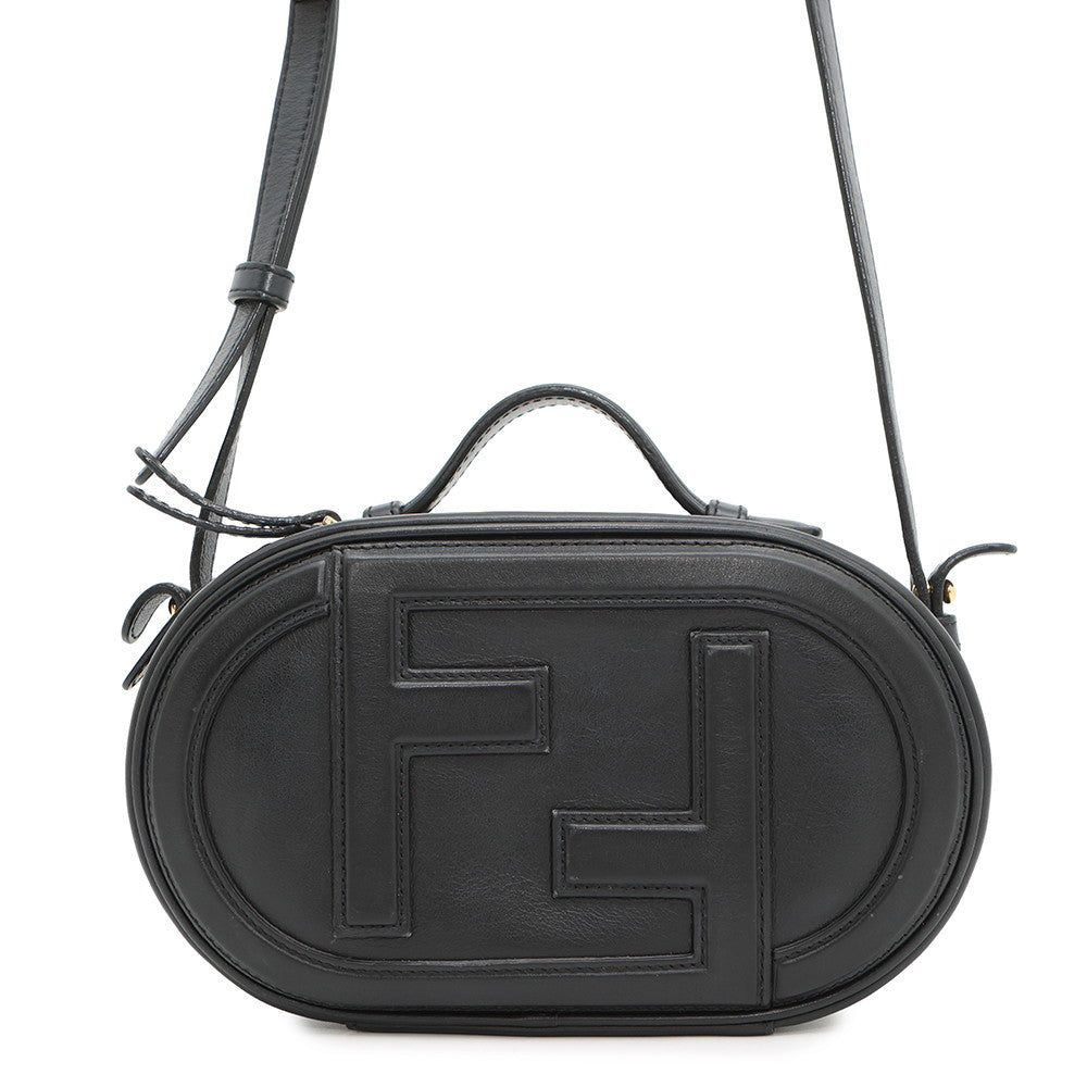 Fendi Orlock Camera Shoulder Bag Black8Bs058 Leather Mini