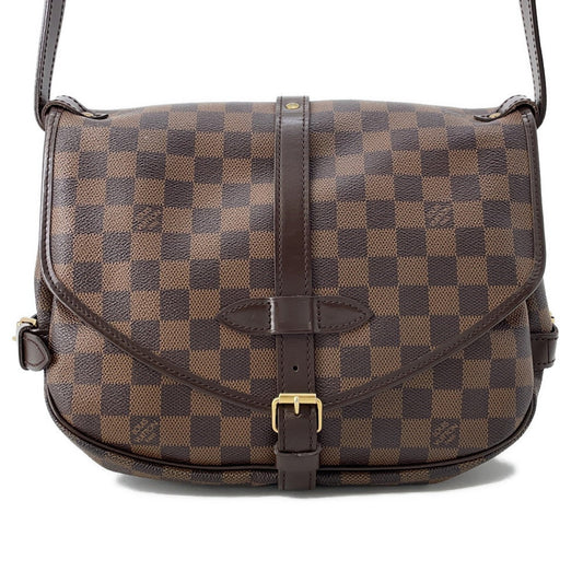 Louis Vuitton Saumur SPO RedN48081 Ebene Canvas Damier Handbag 2