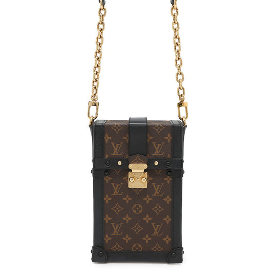Louis Vuitton Pochette・Trunk Vertical NoirM63913 Monogram Clutch Bag