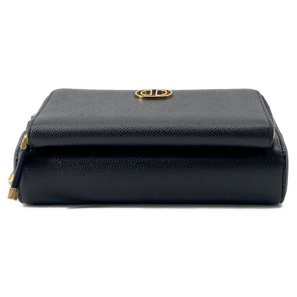Dior Karo Double Pouch Blacks Ubae Handbag Leather Travel Bag