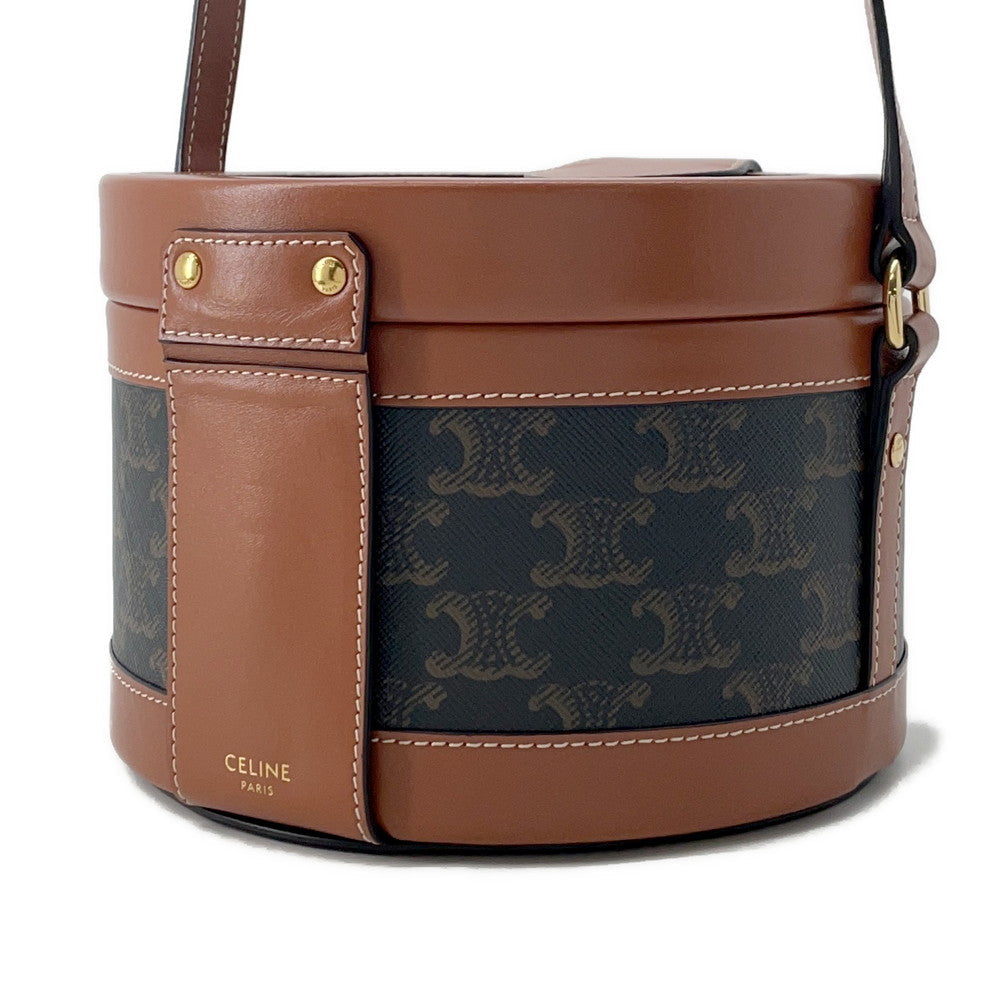 Tambour Triomphe Shoulder Triomphecanvas Size Medium Handbag Leather Shoulder Bag