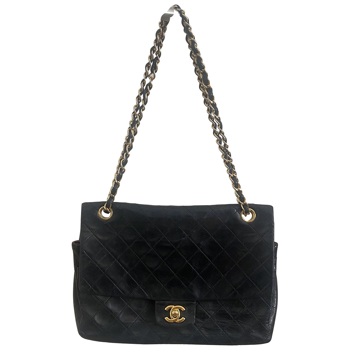 timeless/classique black leather handbag 126