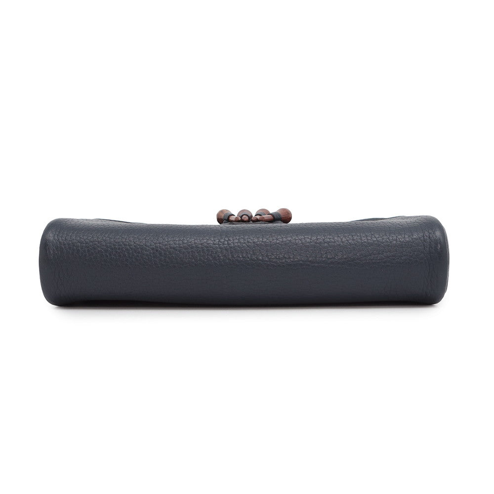 Golf Tee Shoulder Bag Navy Fjord Leather