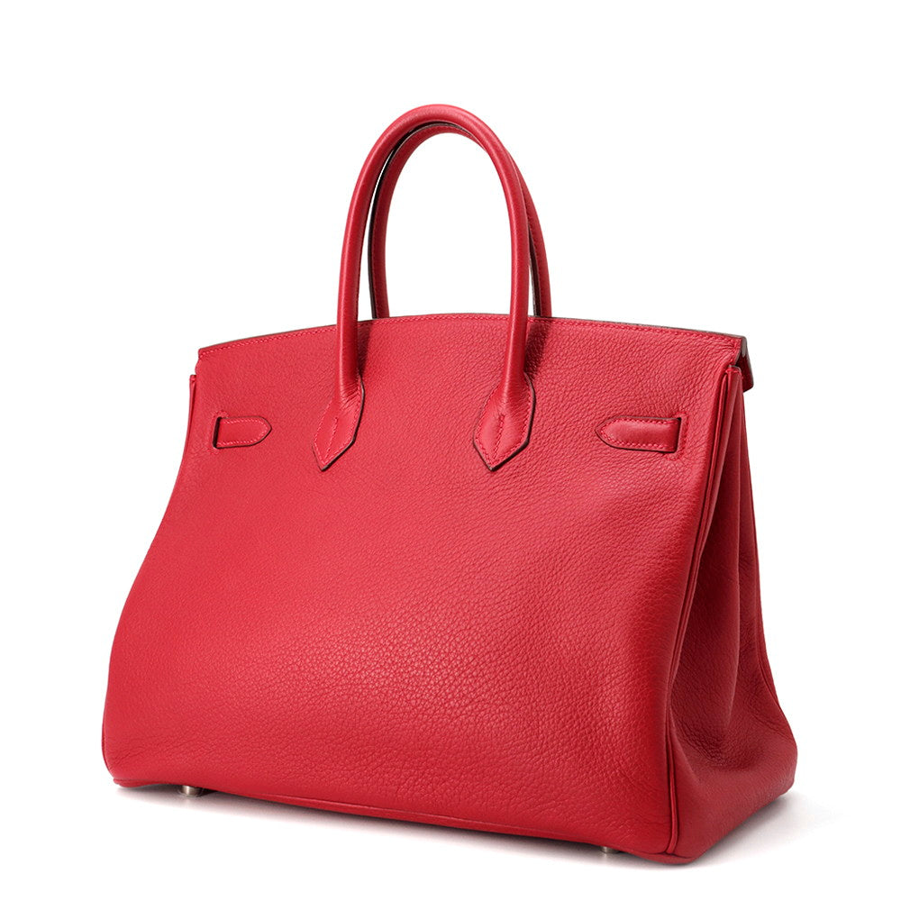Birkin Rouge Casaque Taurillon Clemence Size Handbag Travel Bag