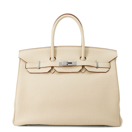 Birkin Parchement Togo Size Handbag Leather Travel Bag