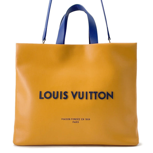 Louis Vuitton Shopper SaffronM24457 MM Leather Tote Bag 3