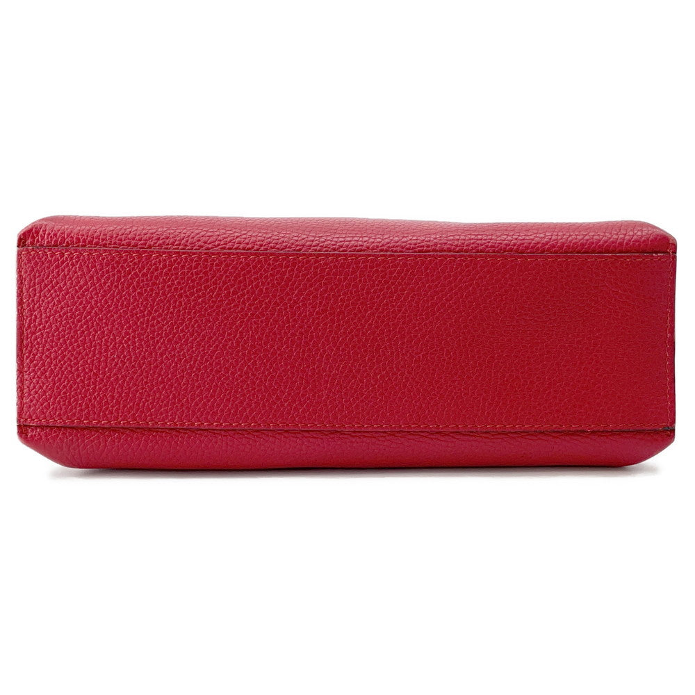 Gucci Daily 2Way Handbag Red370831 Bamboo Leather Travel Bag