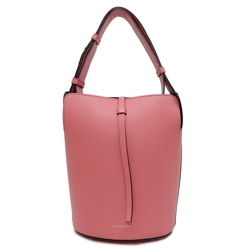 Burberry One Shoulder Bag Pink4075872 Leather Bucket
