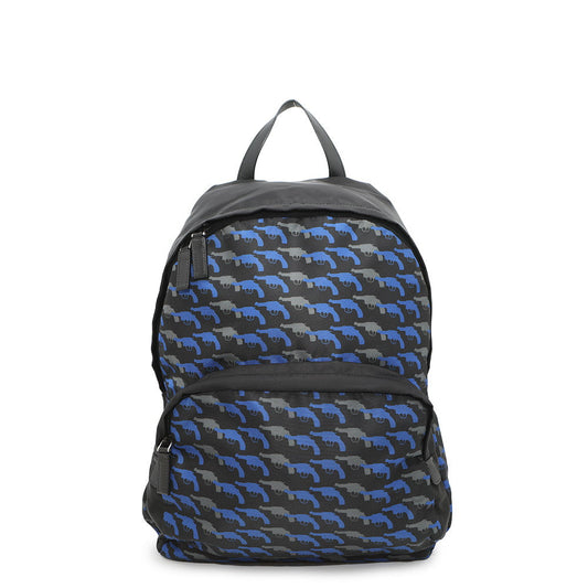 Prada Backpack ?Pistol BlueVZ0066 Nylon Black
