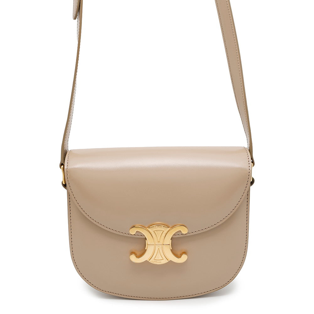 Buzas Triomphe Shoulder Bag Bf Leather Beige