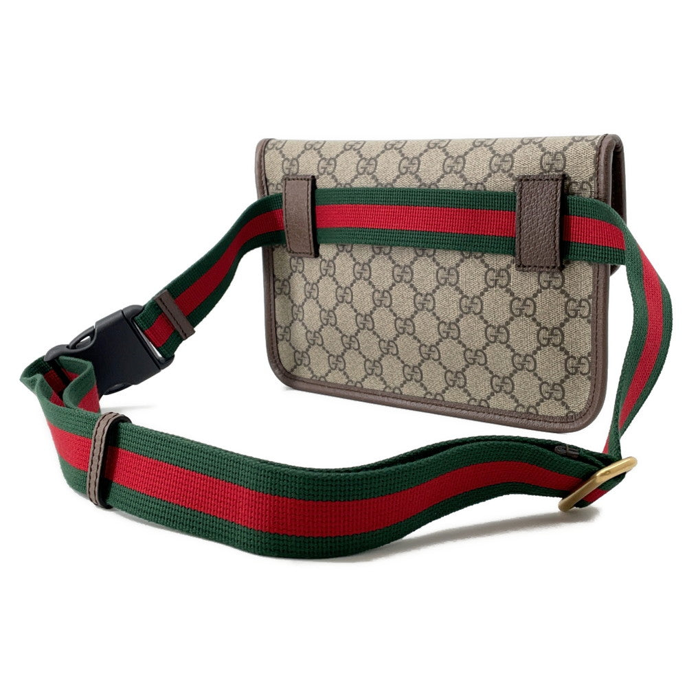Gucci GG Supreme Neo Waist Brown493930 Canvas Travel Bag