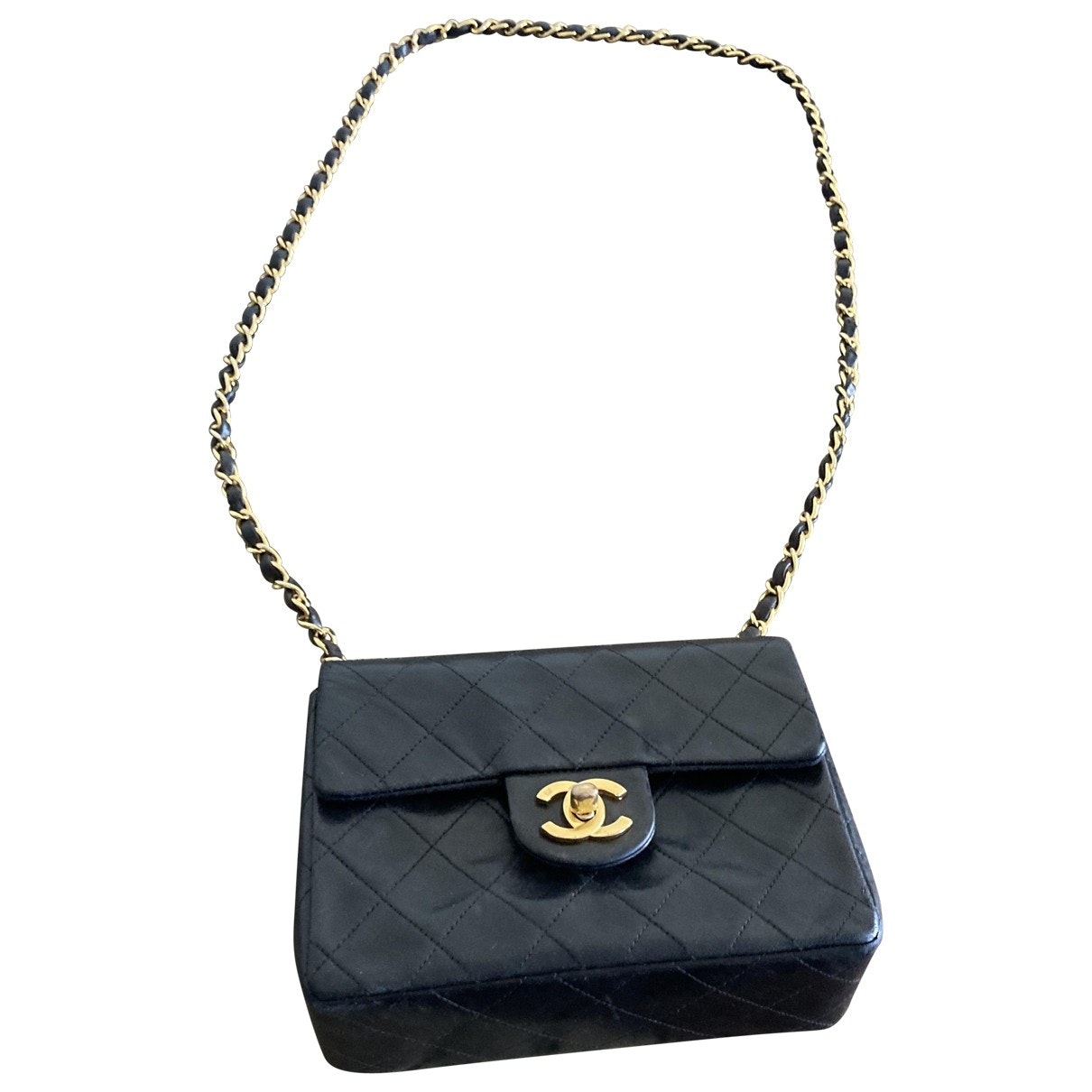 timeless/classique black leather handbag 133