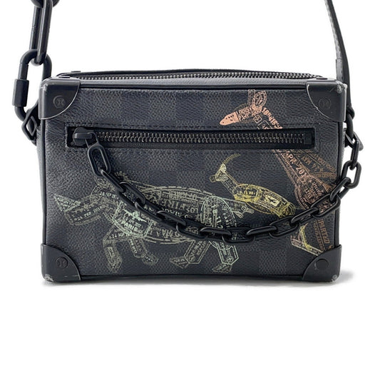 Louis Vuitton Soft Trunk NoirN45278 Graphite Stamp Damier Shoulder Bag