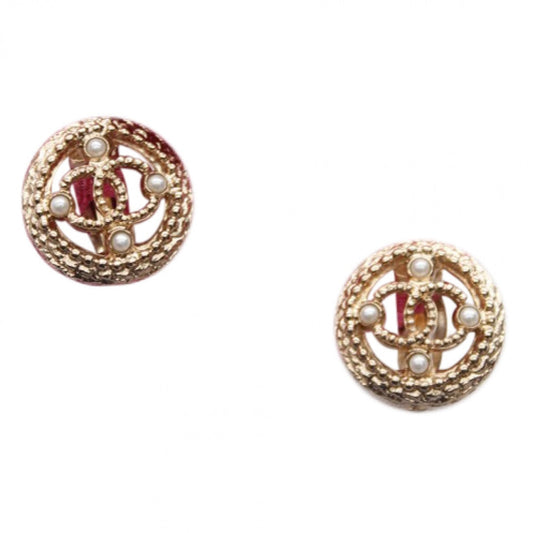 Chanel cc metal earrings Jewelry