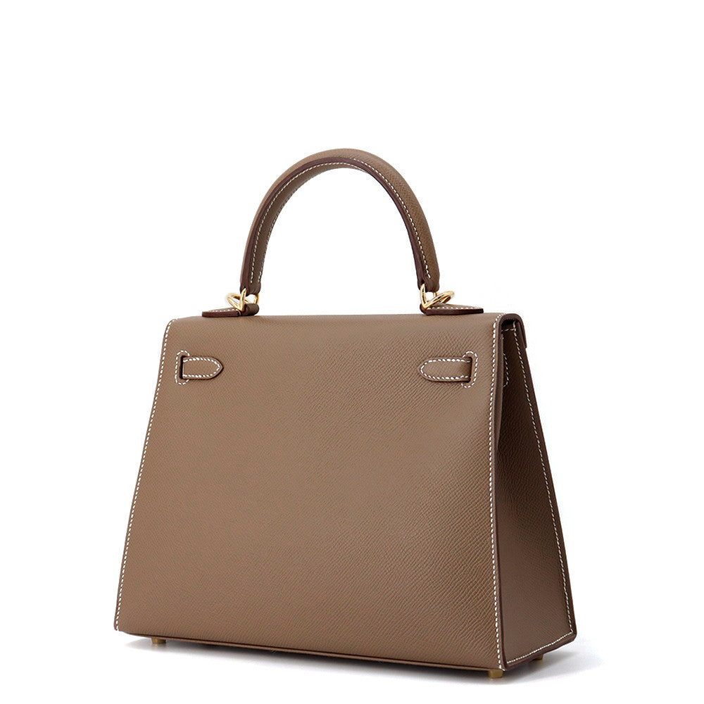 Kelly Sellier Etoupe Epsom Size Handbag Travel Bag