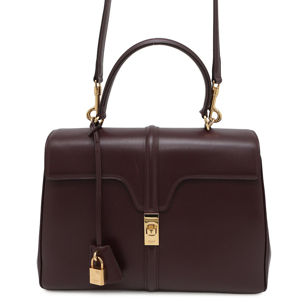 Way Handbag Bordeaux Size Leather Medium Travel Bag