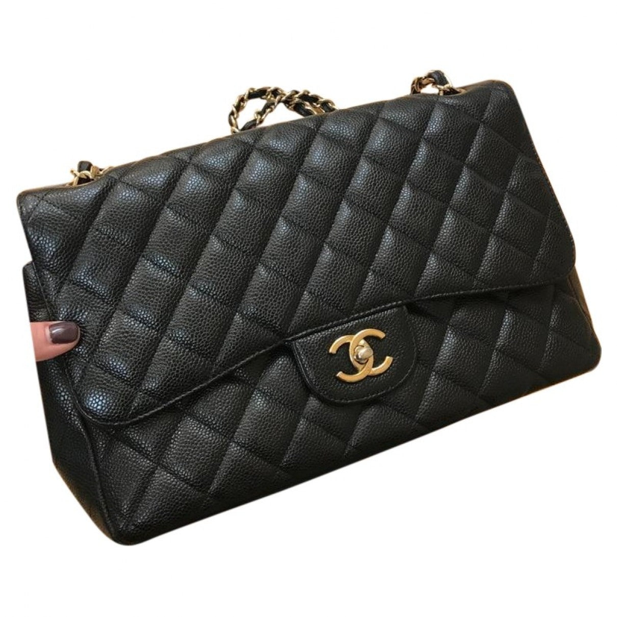 timeless/classique black leather handbag 137