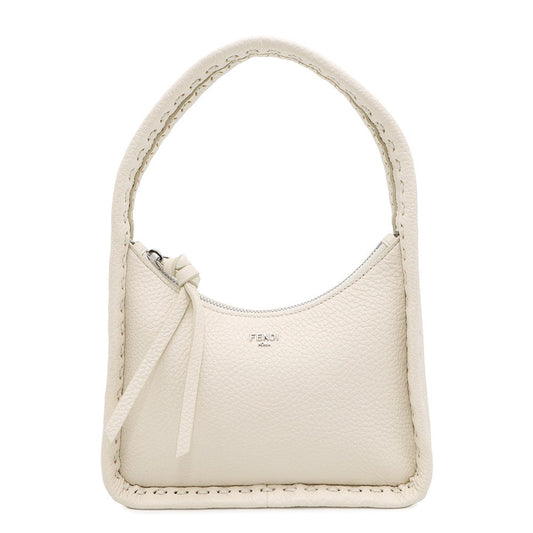 Fendi Fendsens Selleria Handbag Off White8Bs094 Leather Mini Travel Bag
