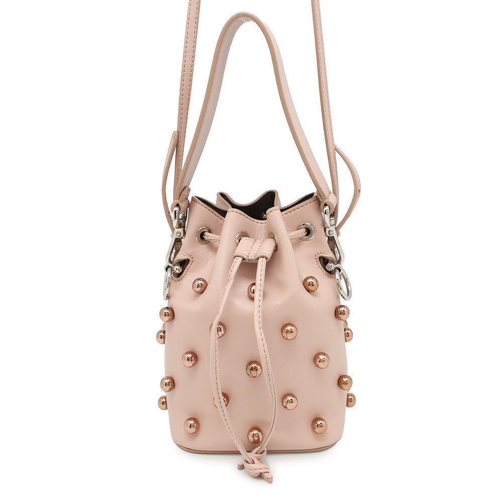 Fendi Montresor Shoulder Bag Studded Jasmin Flower8Bs010 Leather Mini