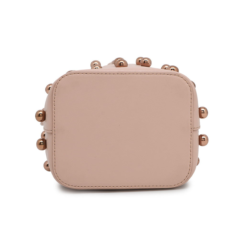 Fendi Montresor Shoulder Bag Studded Jasmin Flower8Bs010 Leather Mini